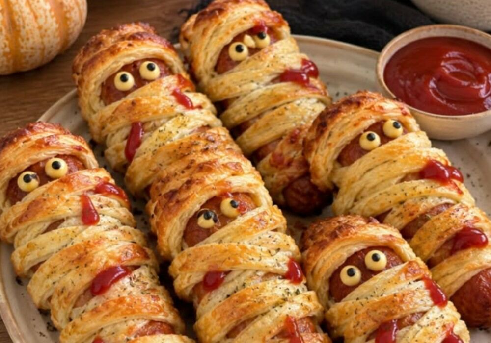 Feuilletés saucisses momies – spécial halloween
