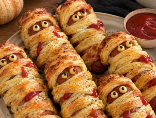 Feuilletés saucisses momies – spécial halloween
