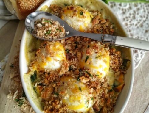 Gratin d'oeufs durs