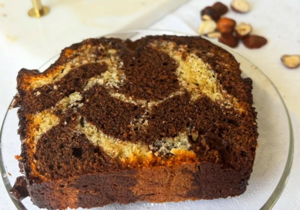 Marbre glaçage noisette