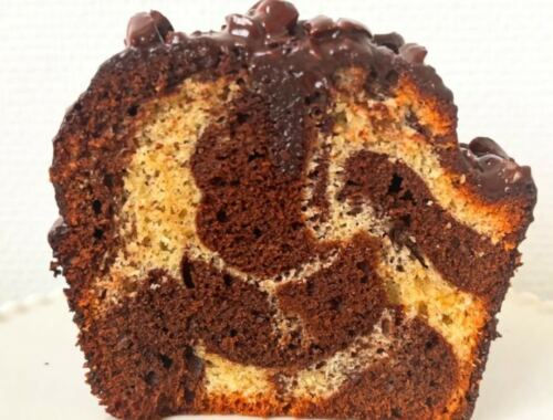 Marbre glaçage noisette
