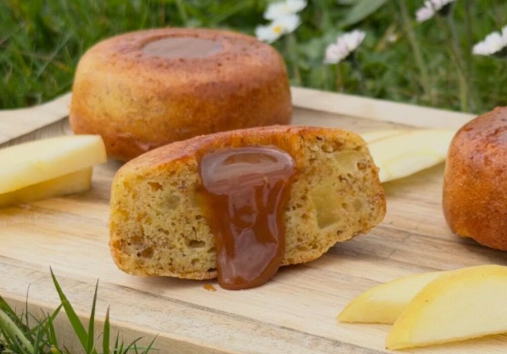 Moelleux pommes amandes & noisettes cœur coulant spéculoos