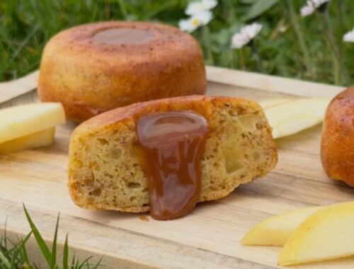 Moelleux pommes amandes & noisettes cœur coulant spéculoos