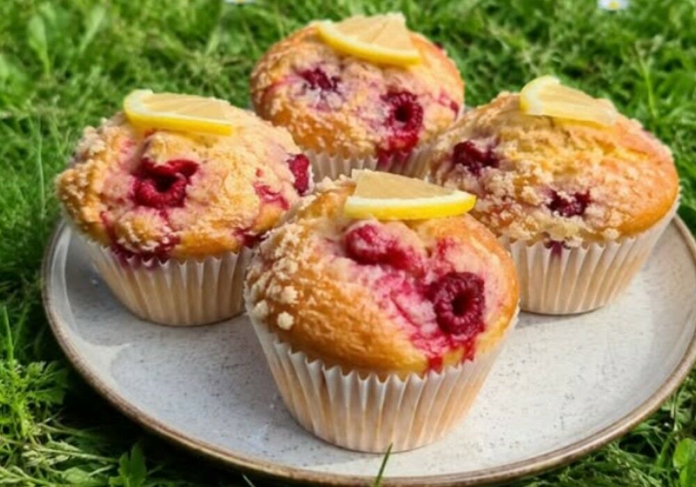 Muffins citron framboise