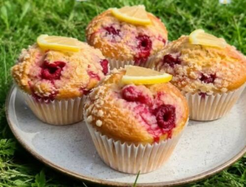 Muffins citron framboise