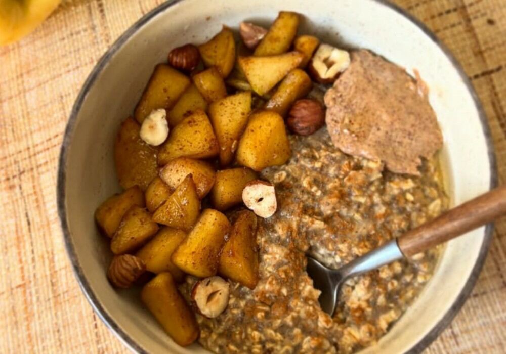 Porridge automnale à la pomme