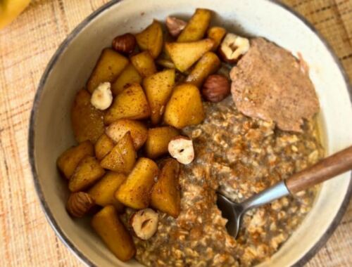 Porridge automnale à la pomme
