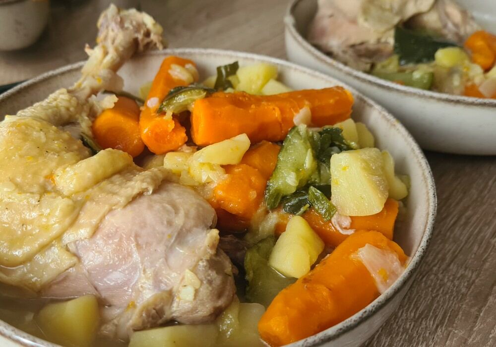 Poule au pot aux cuisses de poulet