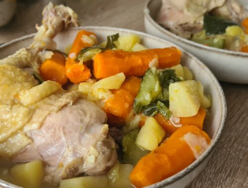 Poule au pot aux cuisses de poulet