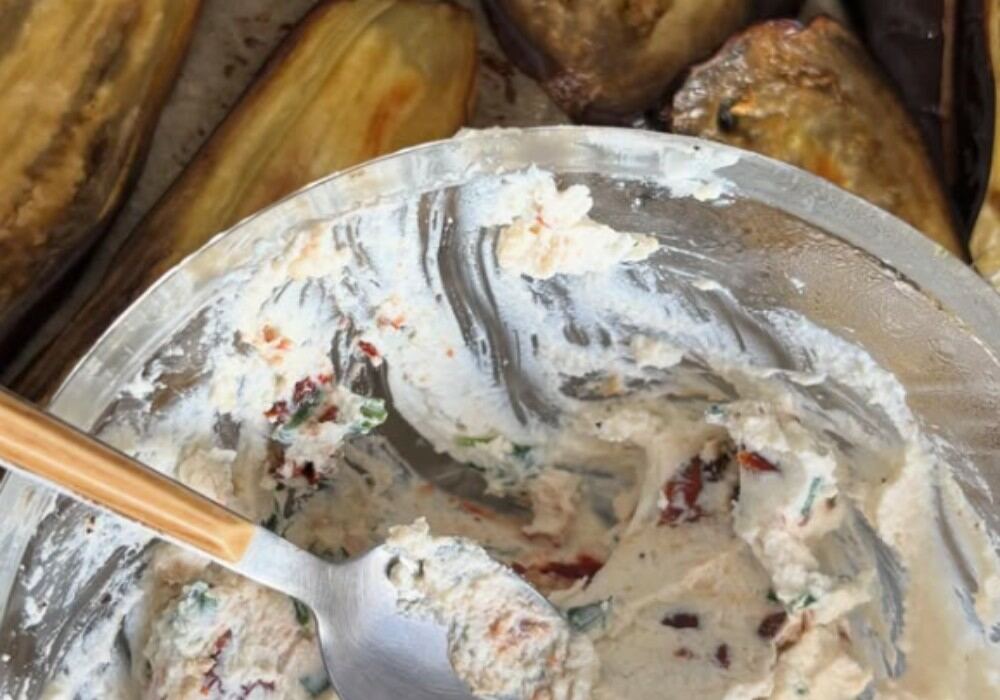 Roulés d’aubergines à la ricotta et tomates sèchés
