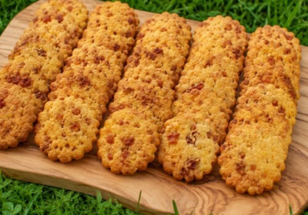 Sablés apéritifs au chorizo et comté