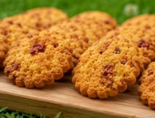 Sablés apéritifs au chorizo et comté