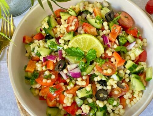Salade de perles de blés aux légumes