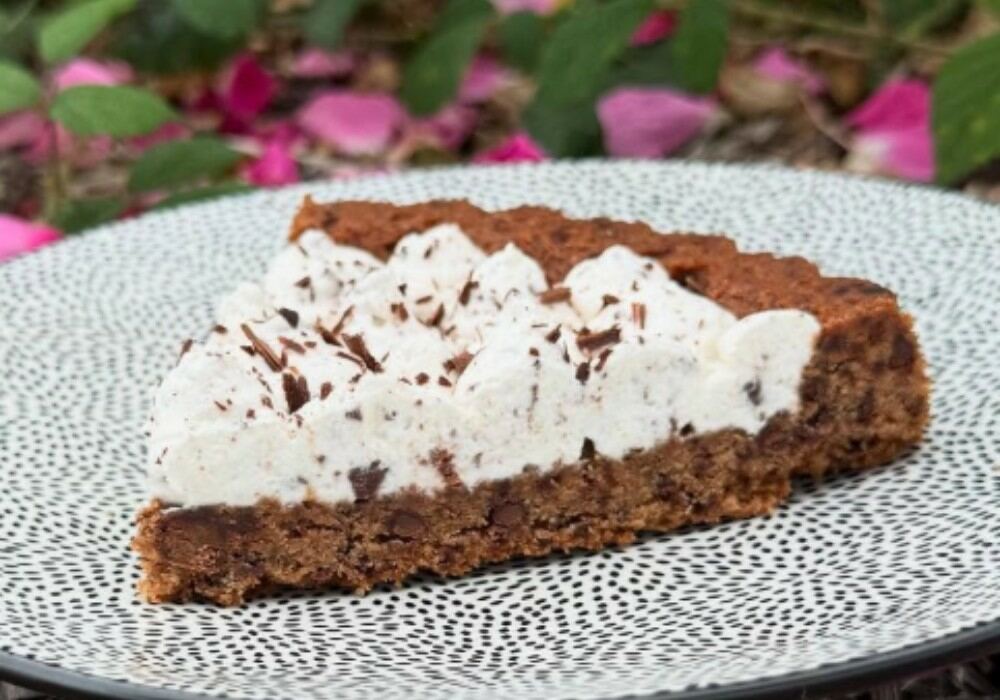 Tarte cookie choco & chantilly façon stracciatella chocolat