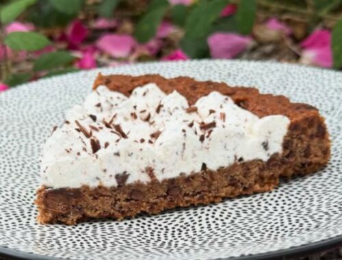 Tarte cookie choco & chantilly façon stracciatella chocolat