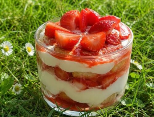 Tiramisu aux fraises